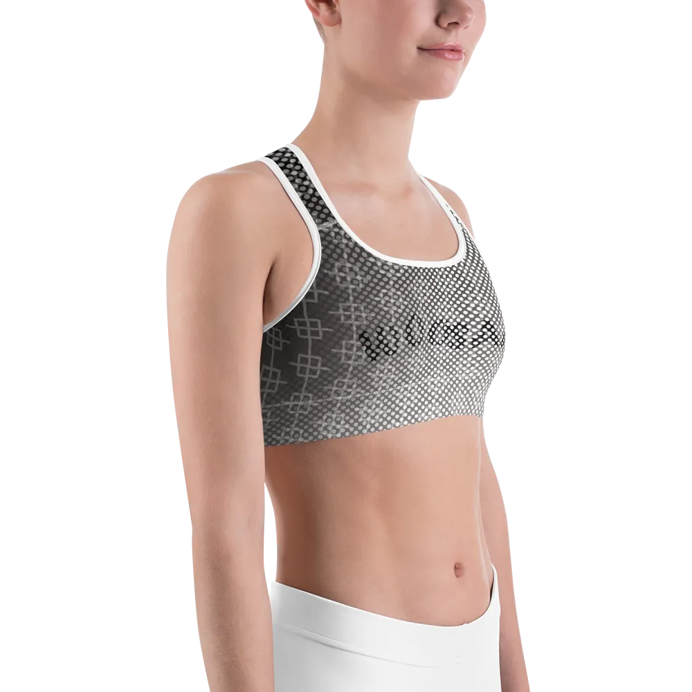 -Grey Scale- Sports Bra