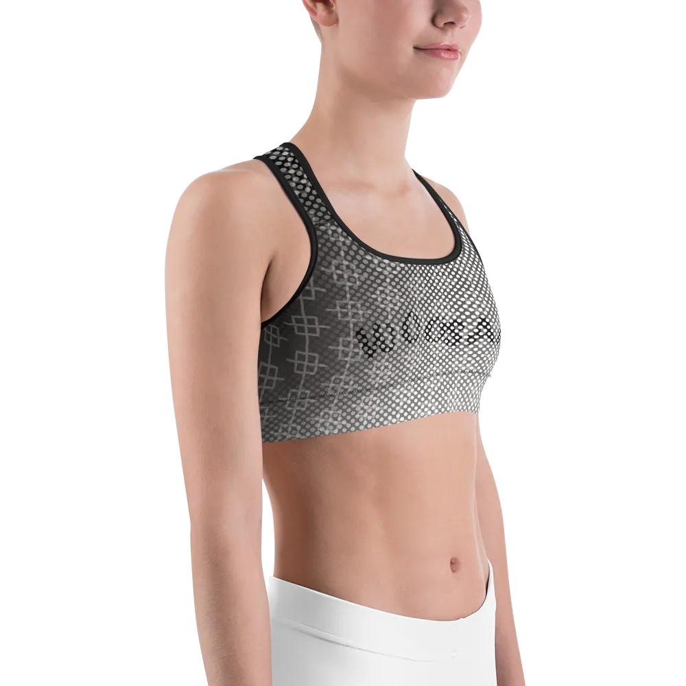 -Grey Scale- Sports Bra