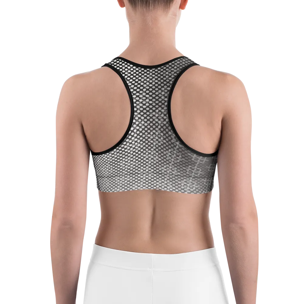 -Grey Scale- Sports Bra