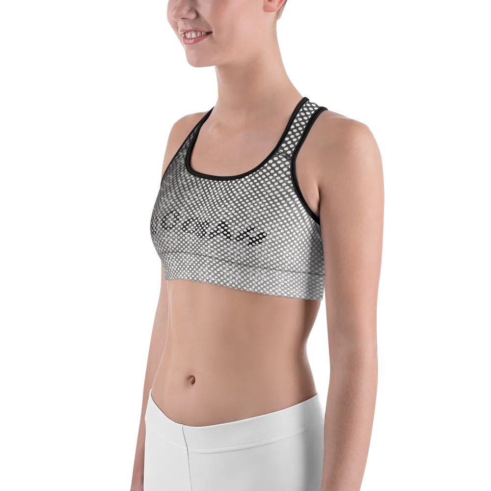 -Grey Scale- Sports Bra