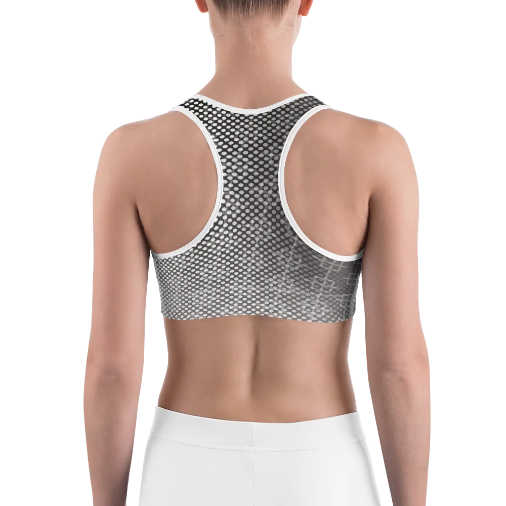 -Grey Scale- Sports Bra
