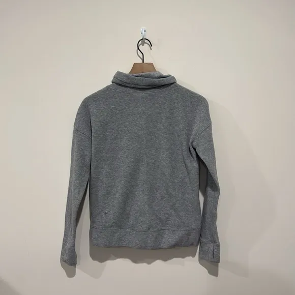 • Lululemon • Women’s Go Forward Pullover Fleece Cowl Neck Heathered Core 4
