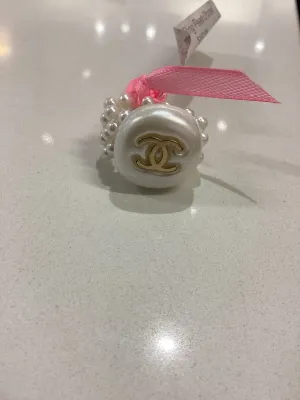 10K Ring Pearl