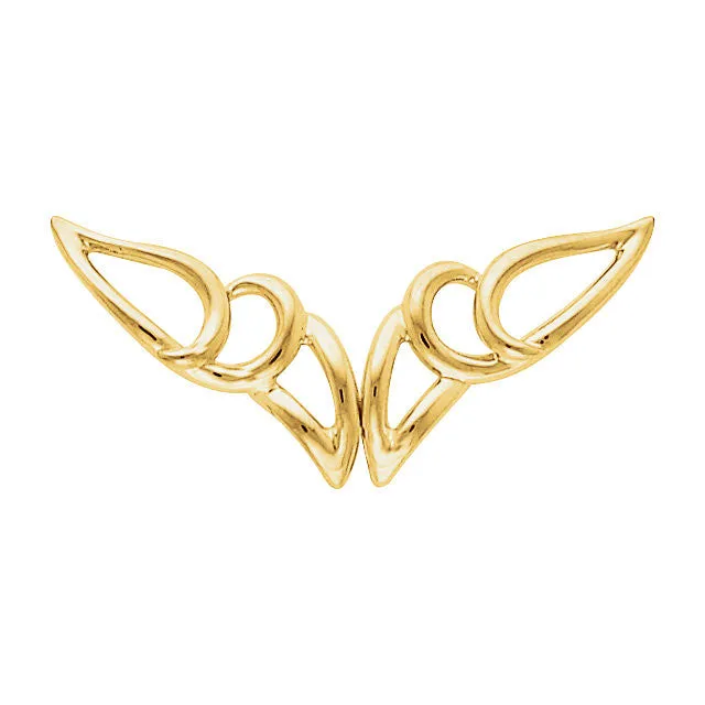 14k Yellow Gold 18x42mm Chain Trim