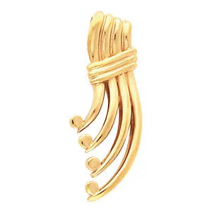 14k Yellow Gold Fashion Chain Slide