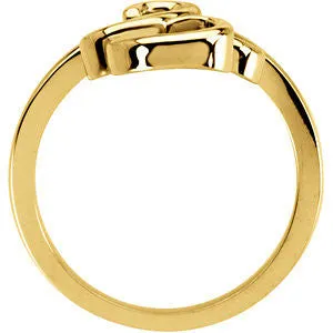 14k Yellow Gold Fashion Ring, Size 7