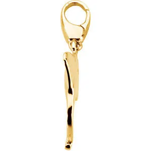 14k Yellow Gold Fashion Stingray Charm