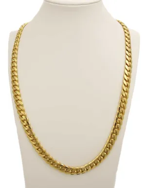 18 MM Gold Over Silver Cuban Link Chain – Handmade Luxury Jewelry