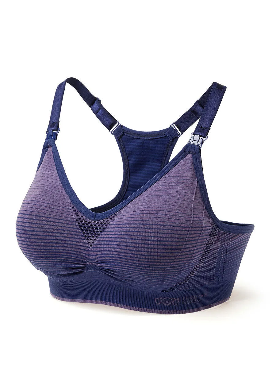 180823BP Seamless Antibacterial Maternity & Nursing Sports Bra