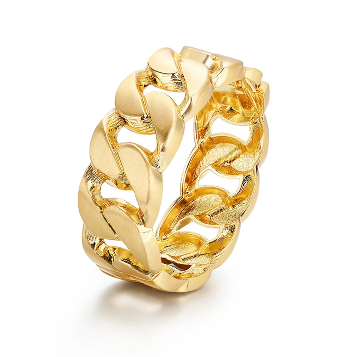 18K Gold-Plated Curb-Chain Bangle
