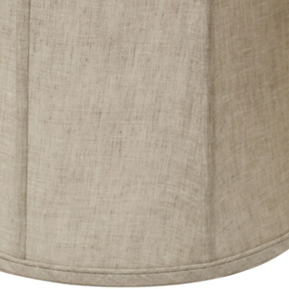 19" Cream Throwback Drum Linen Lampshade