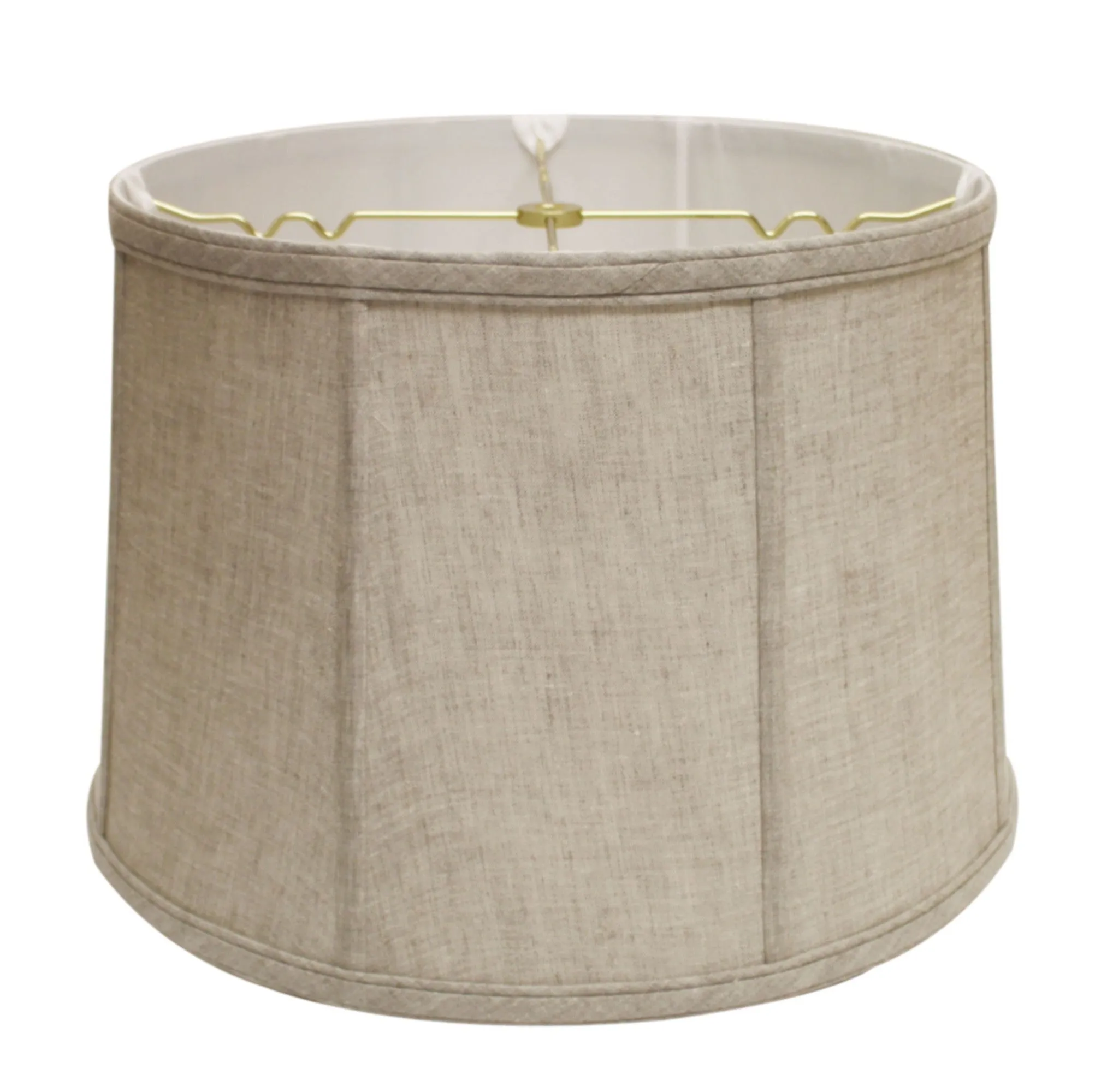 19" Cream Throwback Drum Linen Lampshade