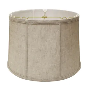 19" Cream Throwback Drum Linen Lampshade