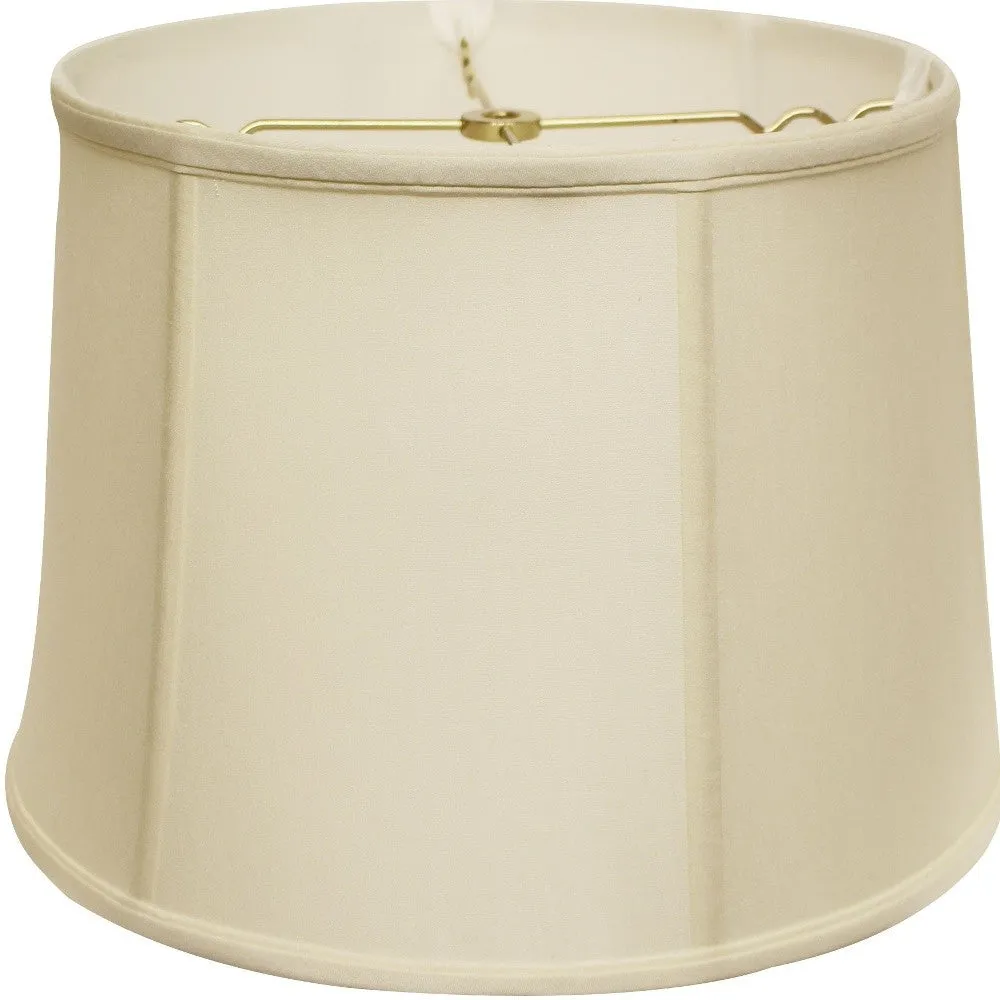 19" Ivory Throwback Drum Pongee Silk Lampshade