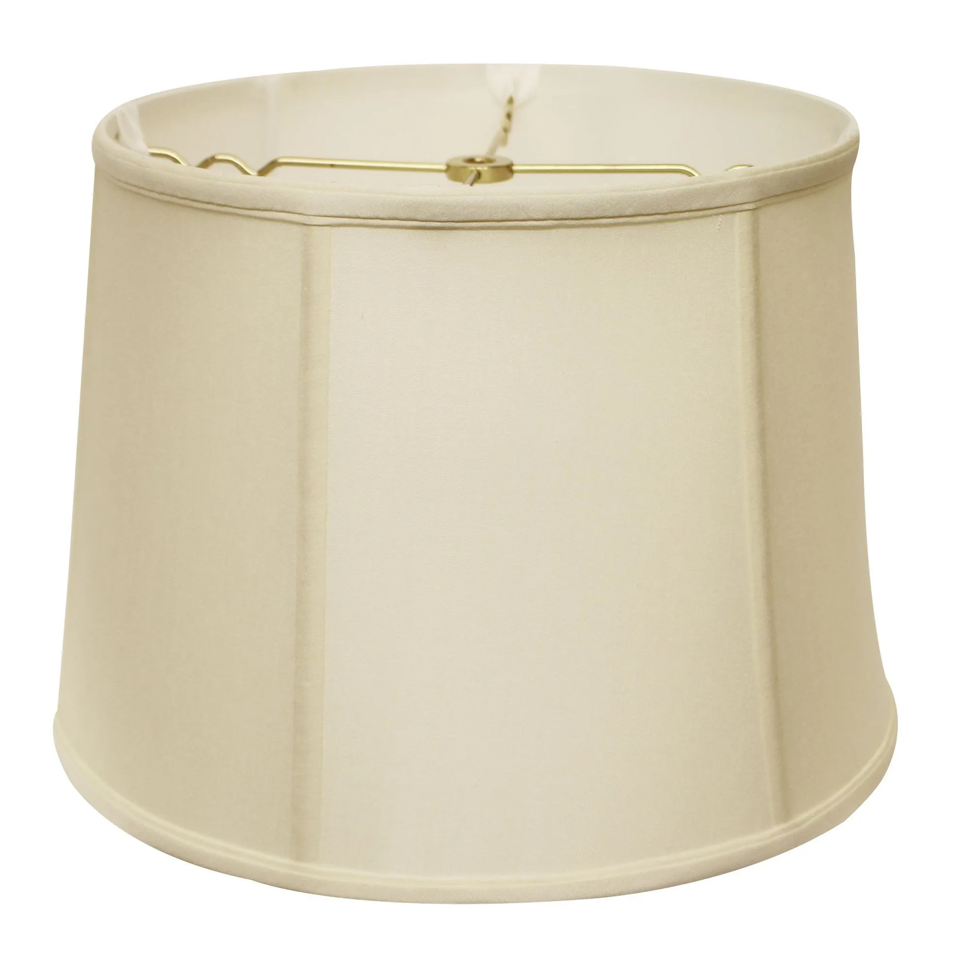 19" Ivory Throwback Drum Pongee Silk Lampshade
