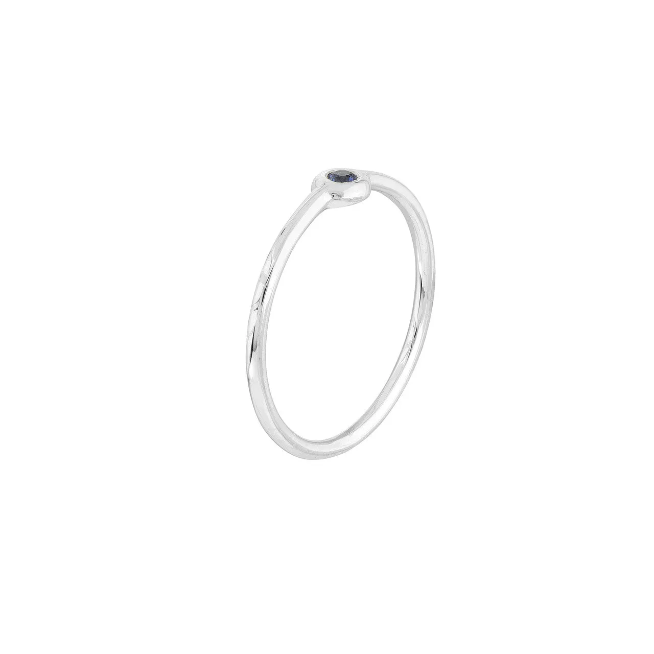 2.00mm Sapphire Bezel Wire Ring