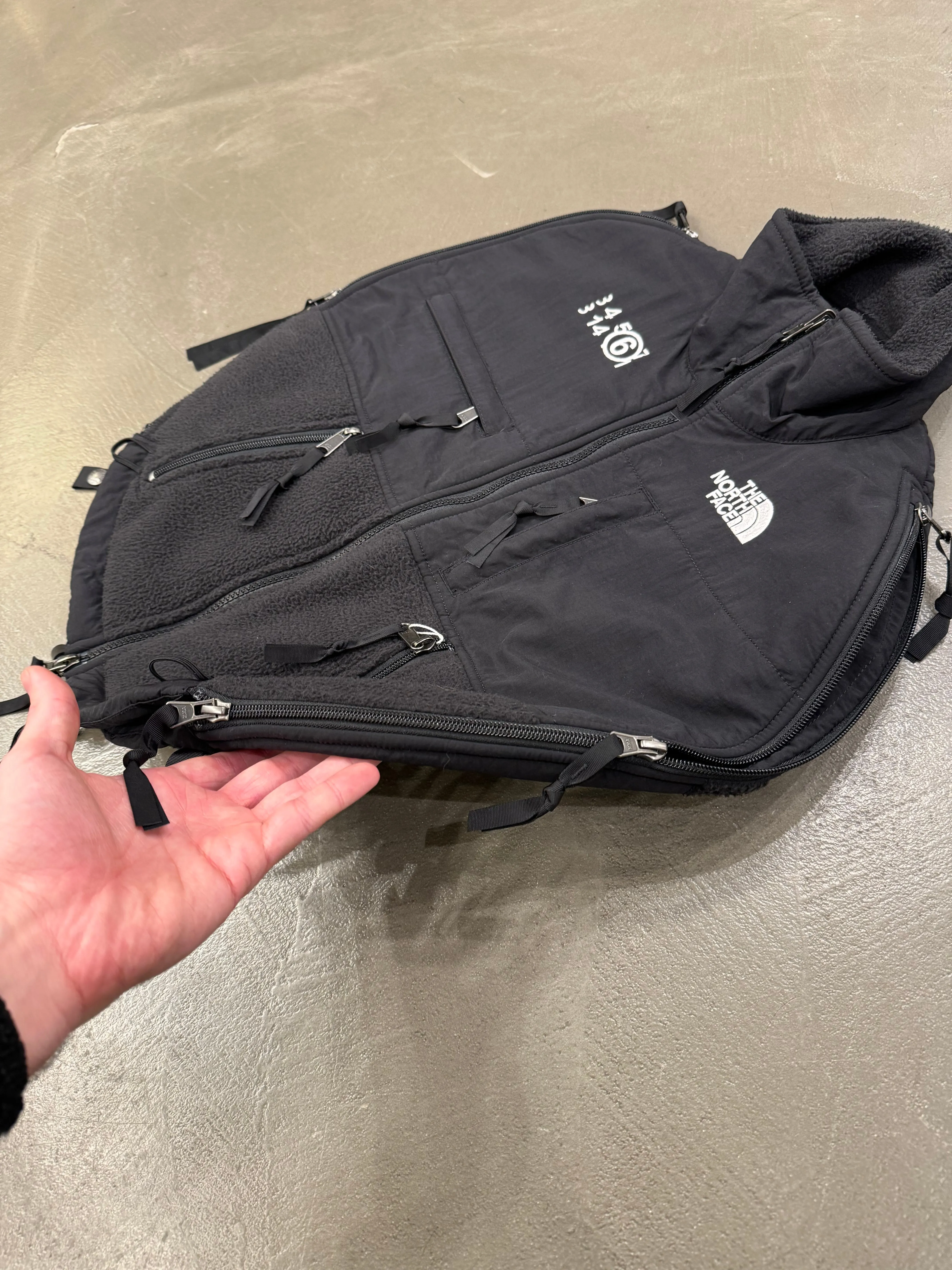2018 Margiela X The North Face circular Denali vest jacket