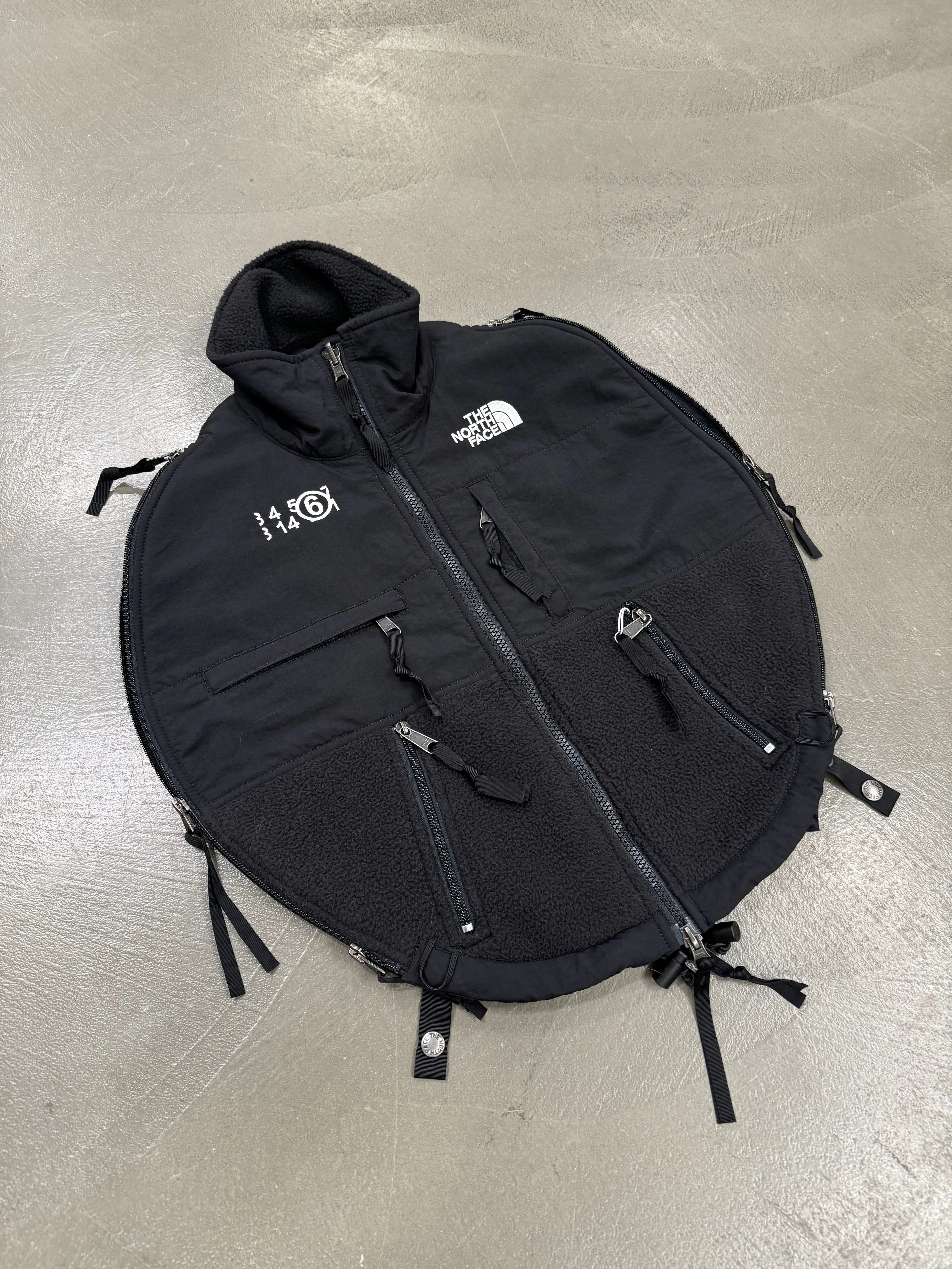 2018 Margiela X The North Face circular Denali vest jacket