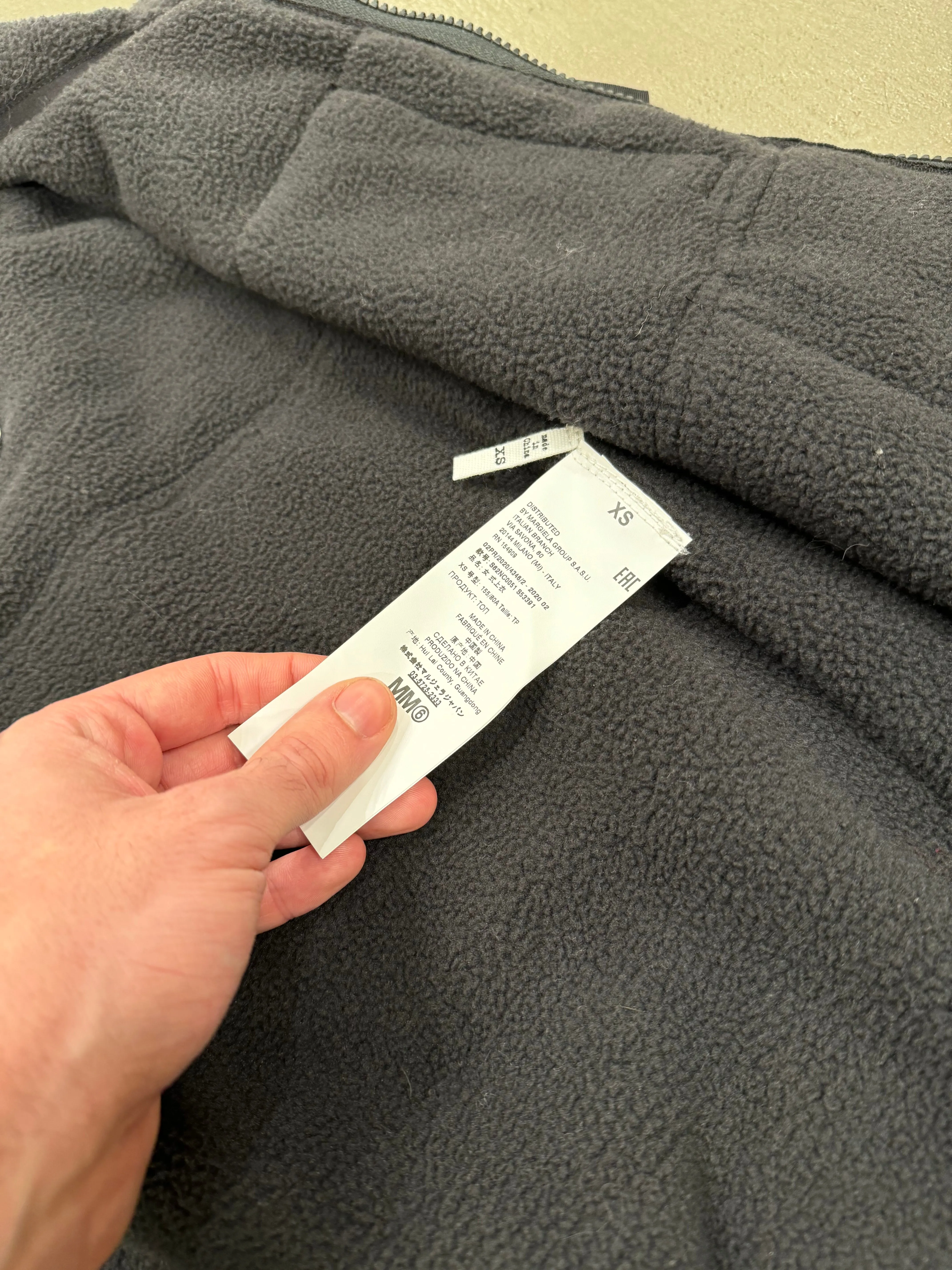 2018 Margiela X The North Face circular Denali vest jacket