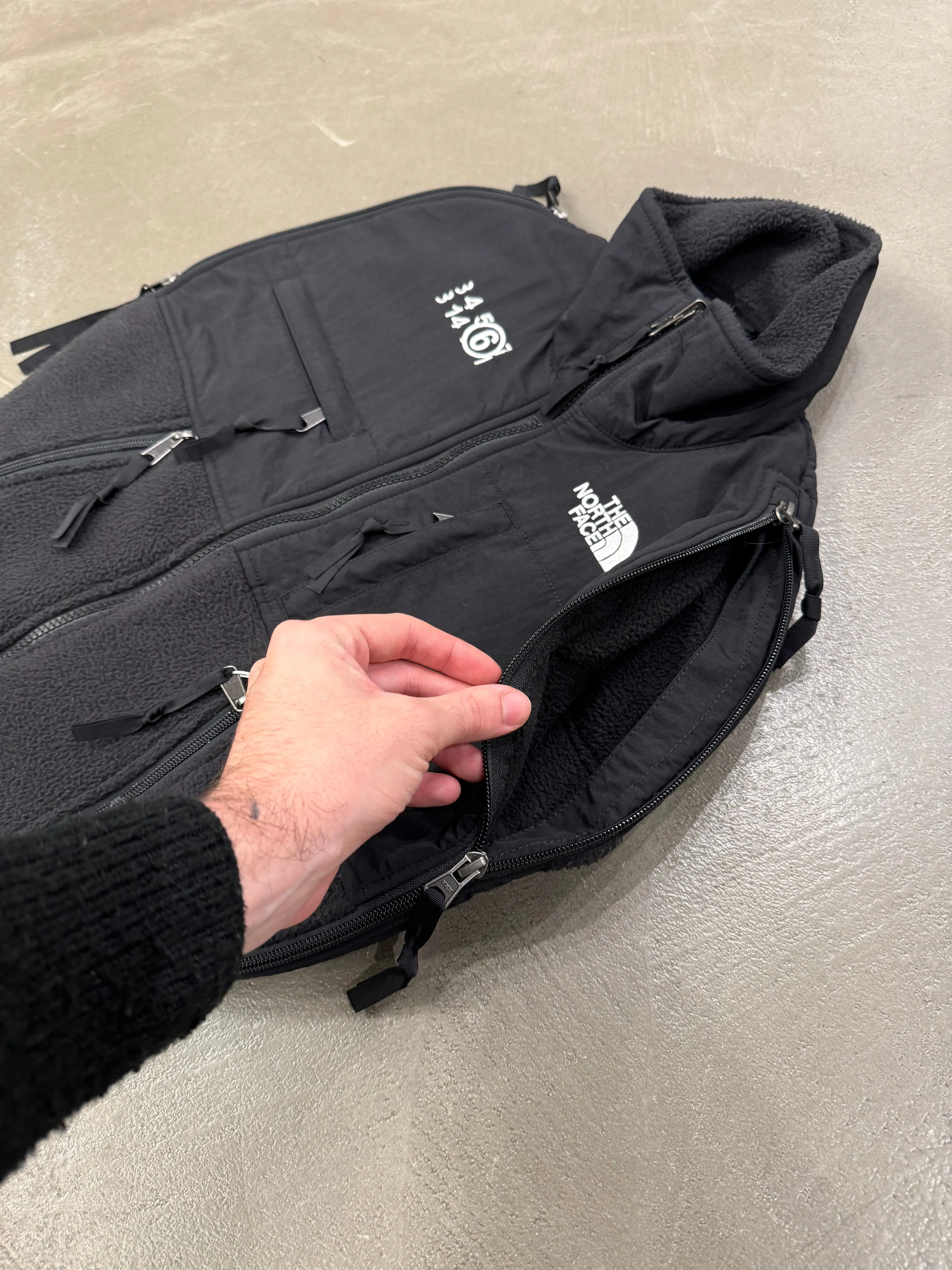 2018 Margiela X The North Face circular Denali vest jacket