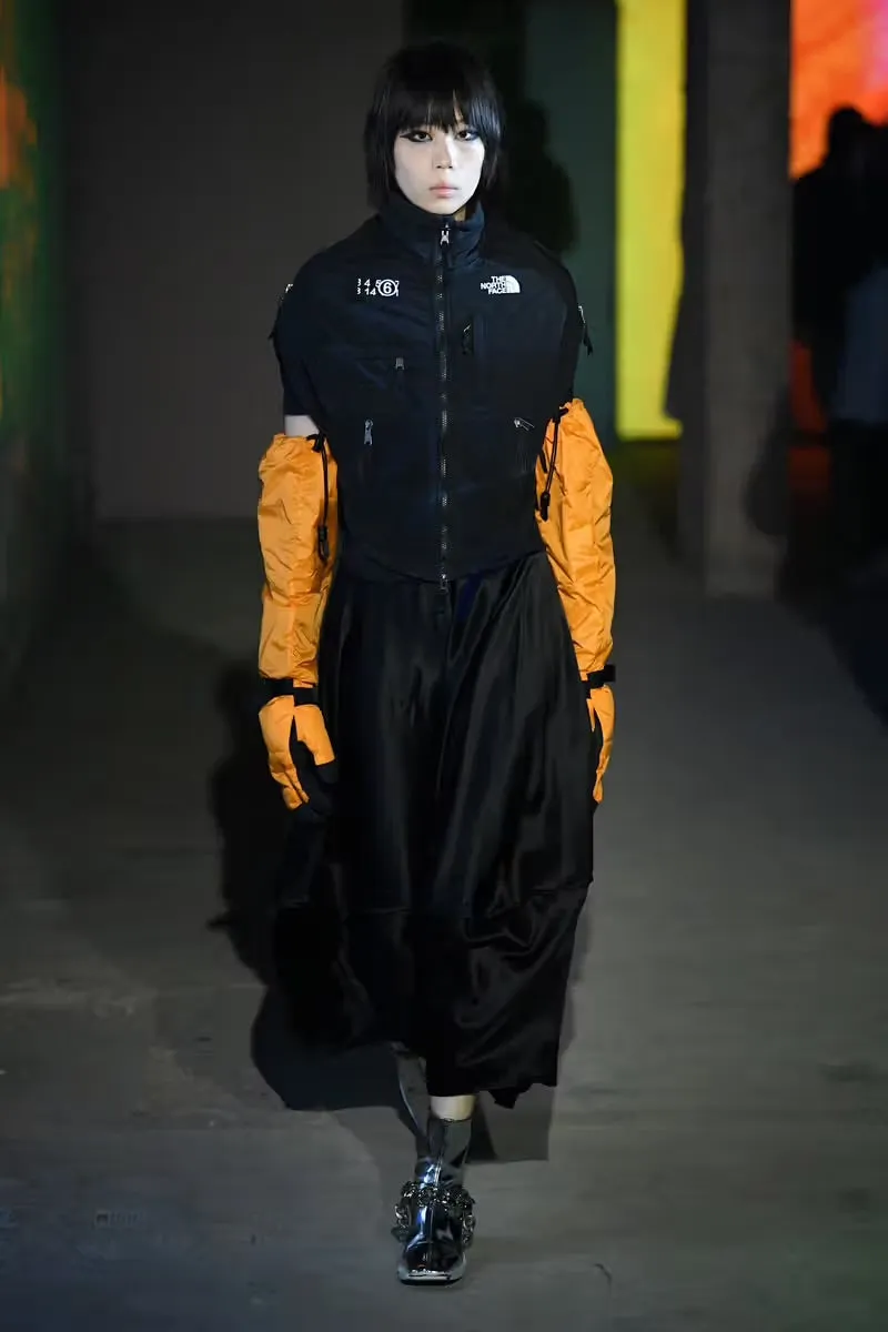 2018 Margiela X The North Face circular Denali vest jacket