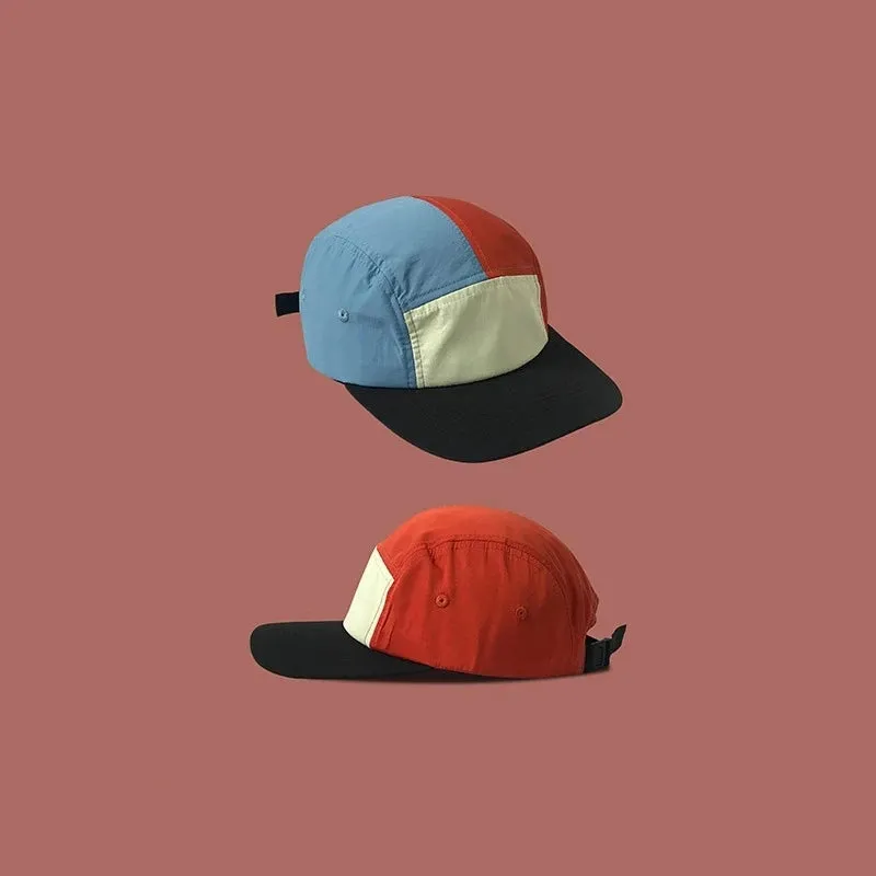 2024 Quick Drying  Waterproof Splicing Summer 5 Panel Cap Men Women Sports Fitted Golf gorra de beisbol Snapback Hats 56-60cm