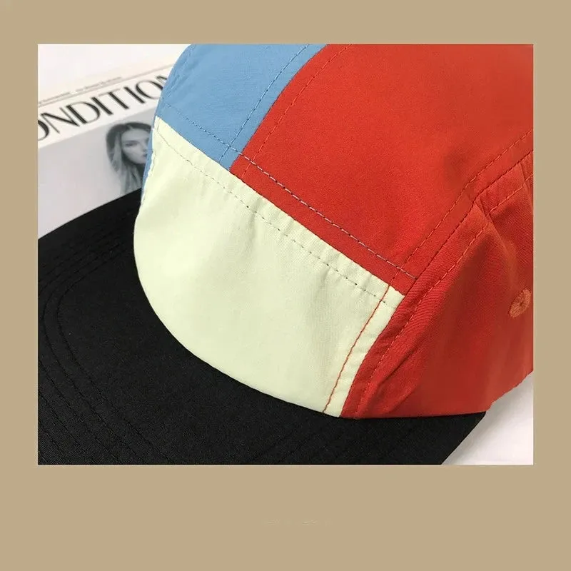 2024 Quick Drying  Waterproof Splicing Summer 5 Panel Cap Men Women Sports Fitted Golf gorra de beisbol Snapback Hats 56-60cm