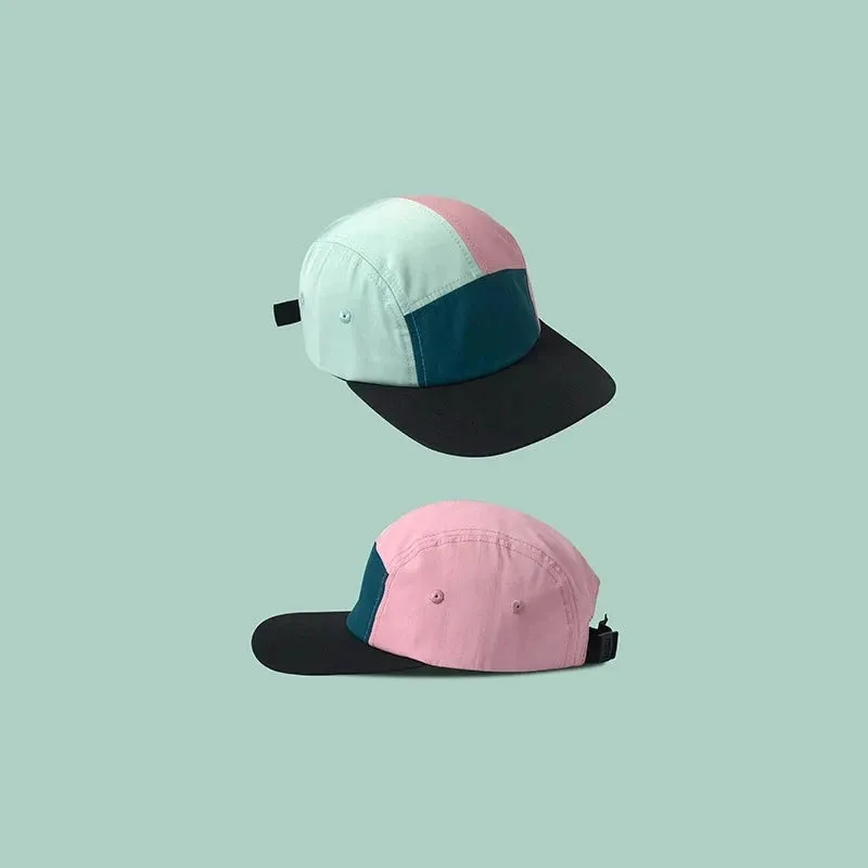 2024 Quick Drying  Waterproof Splicing Summer 5 Panel Cap Men Women Sports Fitted Golf gorra de beisbol Snapback Hats 56-60cm