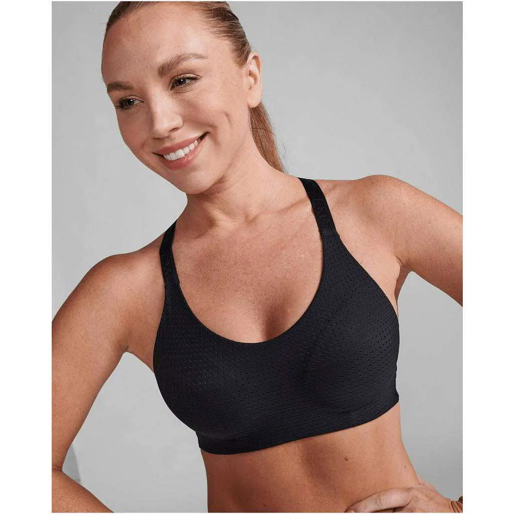 2XU Women Aero Medium Impact Bra - Black / Black