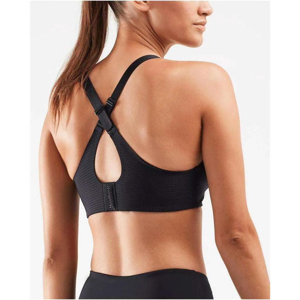 2XU Women Aero Medium Impact Bra - Black / Black