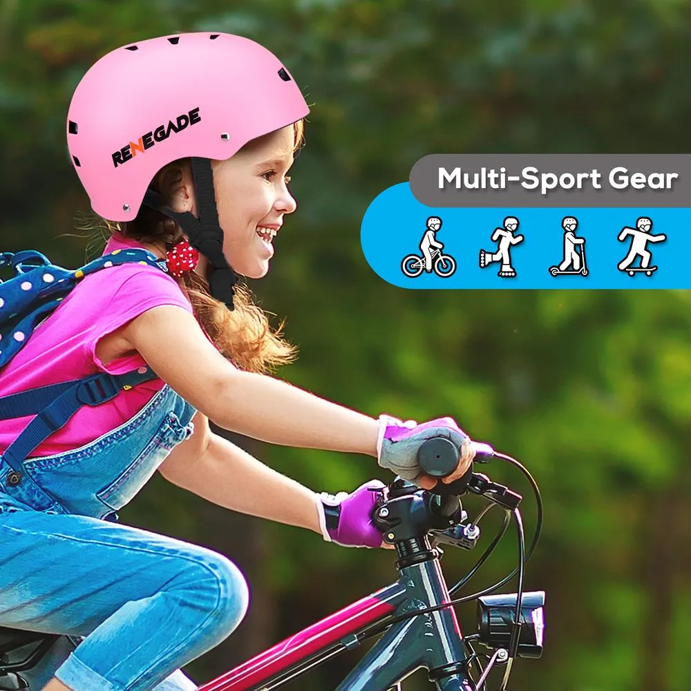 Adjustable Sports Safety Helmet - Dual Certified Cpsc Multi-Sport Impact Protection Helmet For Children And Adults, Includes Travel Bag (Pink)