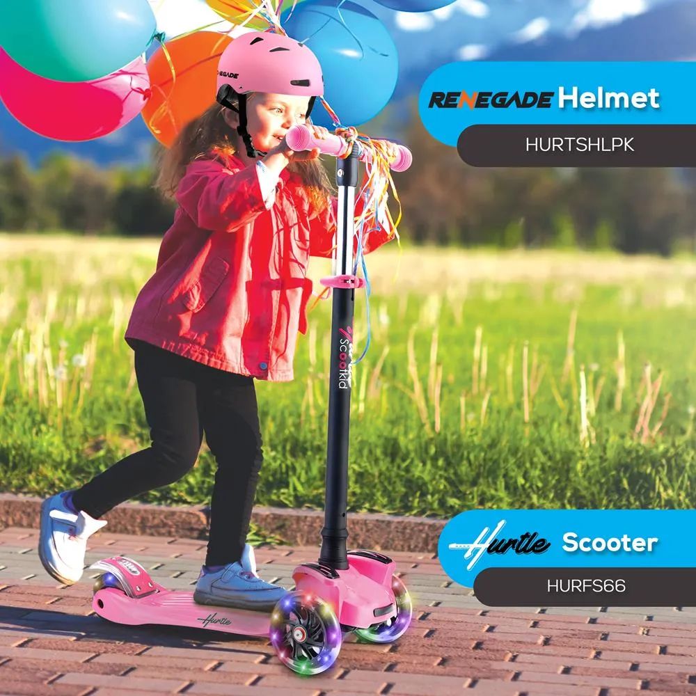 Adjustable Sports Safety Helmet - Dual Certified Cpsc Multi-Sport Impact Protection Helmet For Children And Adults, Includes Travel Bag (Pink)