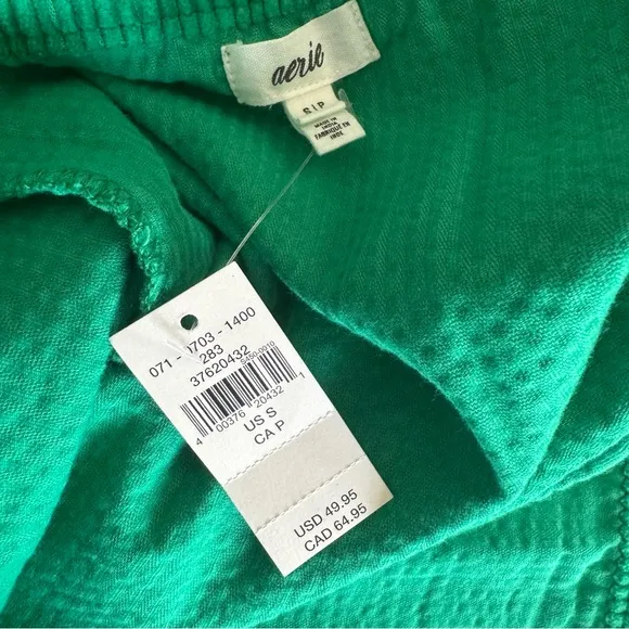 Aerie Corduroy Micro Mini Skirt in Kelly Green-Size Small NWT