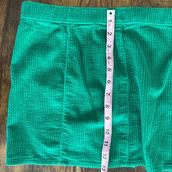 Aerie Corduroy Micro Mini Skirt in Kelly Green-Size Small NWT