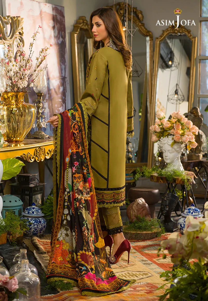 AJPR-34 | Asim Jofa Prints Rania Collection 2022 | Unstitched Embroidered Lawn Suits