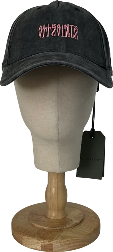 All Saints Grey Refract Baseball Cap One Size