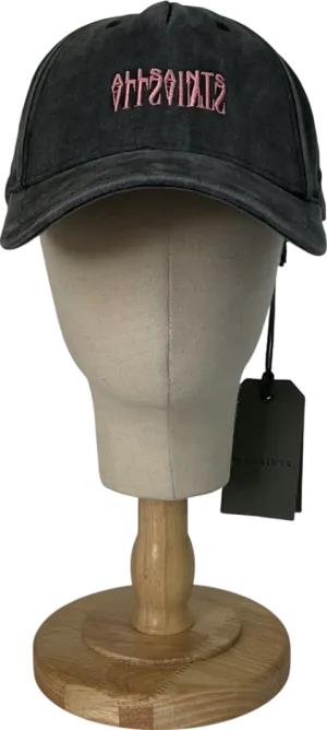 All Saints Grey Refract Baseball Cap One Size