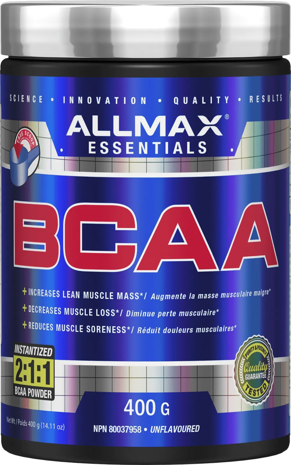 ALLMAX BCAA - Unflavoured (400 g)