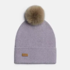 Alpaka Kids Light Fisherman’s Rib Hat with Pom, Lily