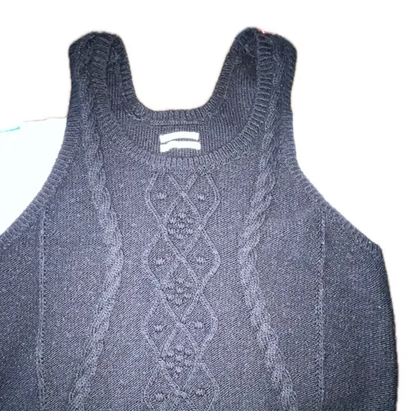 Anthropologie Cable-Knit Sweater Tank in XL