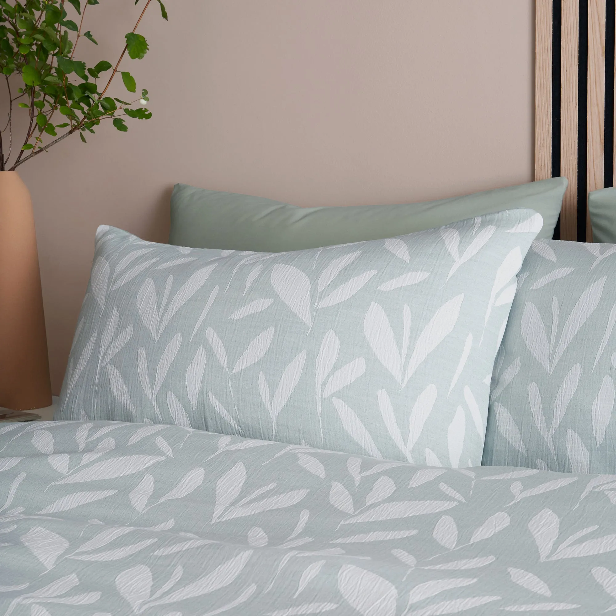 Appletree Loft Emile Duvet Cover Set - Green