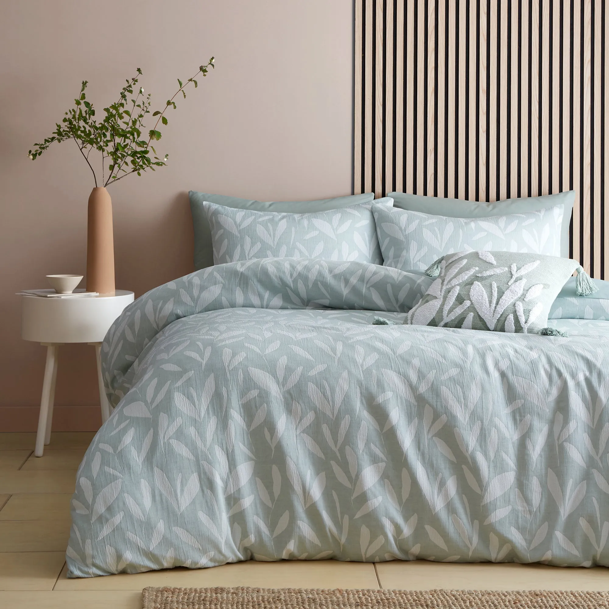 Appletree Loft Emile Duvet Cover Set - Green