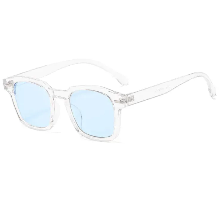 AquaEdge Irregular Wave Sunglasses – Ocean Lens with Metal Hinge Design
