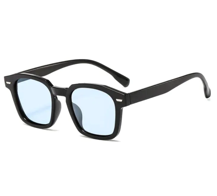 AquaEdge Irregular Wave Sunglasses – Ocean Lens with Metal Hinge Design