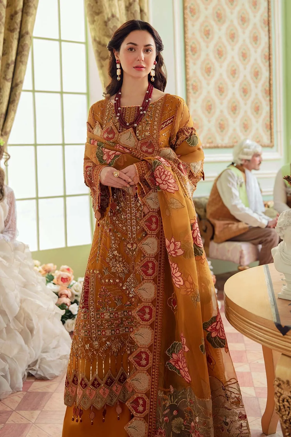 ARABELLA NL-25 | Nureh The Secret Garden Luxury Formals Collection 2022 | Unstitched Embroidered Chiffon Suits