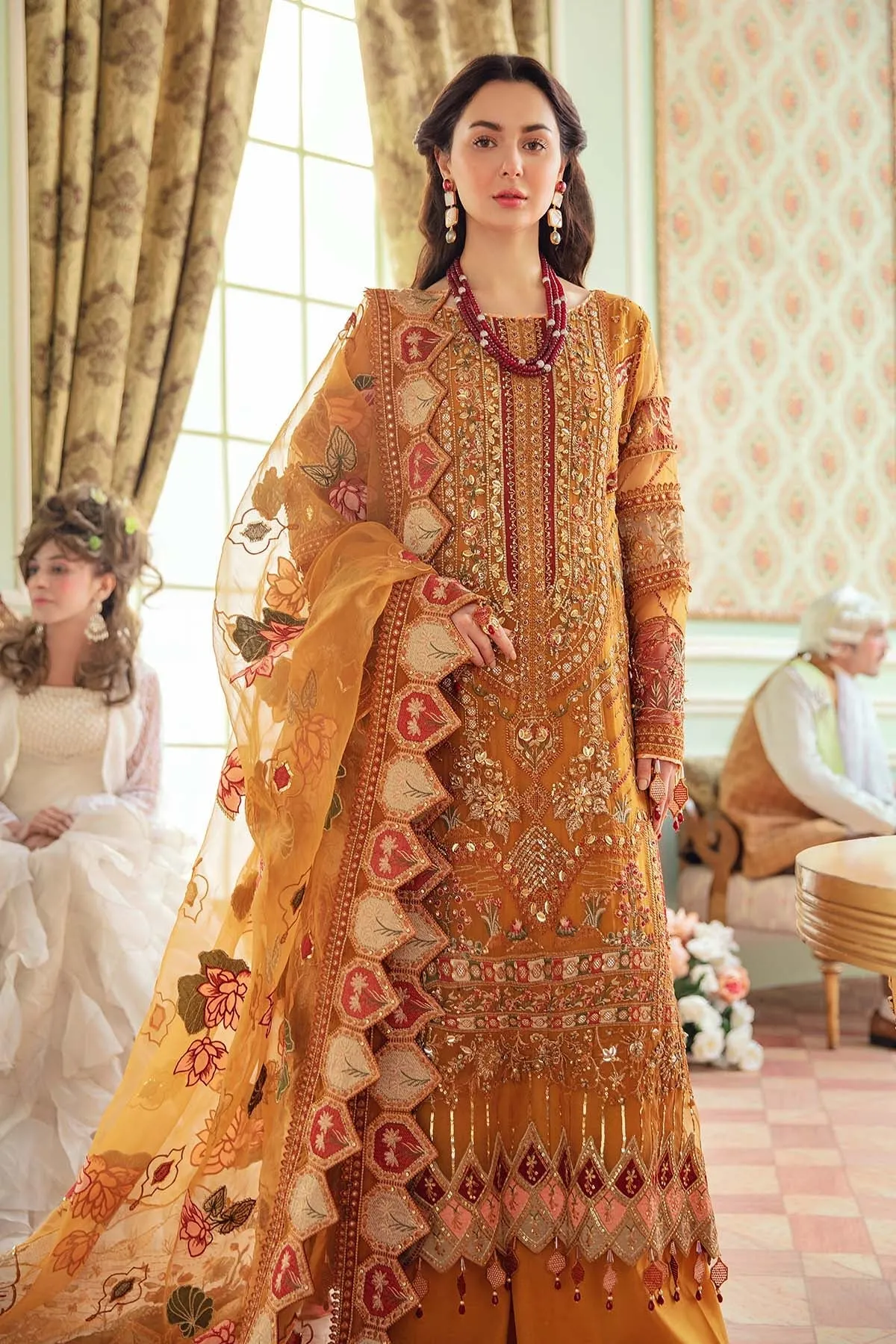 ARABELLA NL-25 | Nureh The Secret Garden Luxury Formals Collection 2022 | Unstitched Embroidered Chiffon Suits