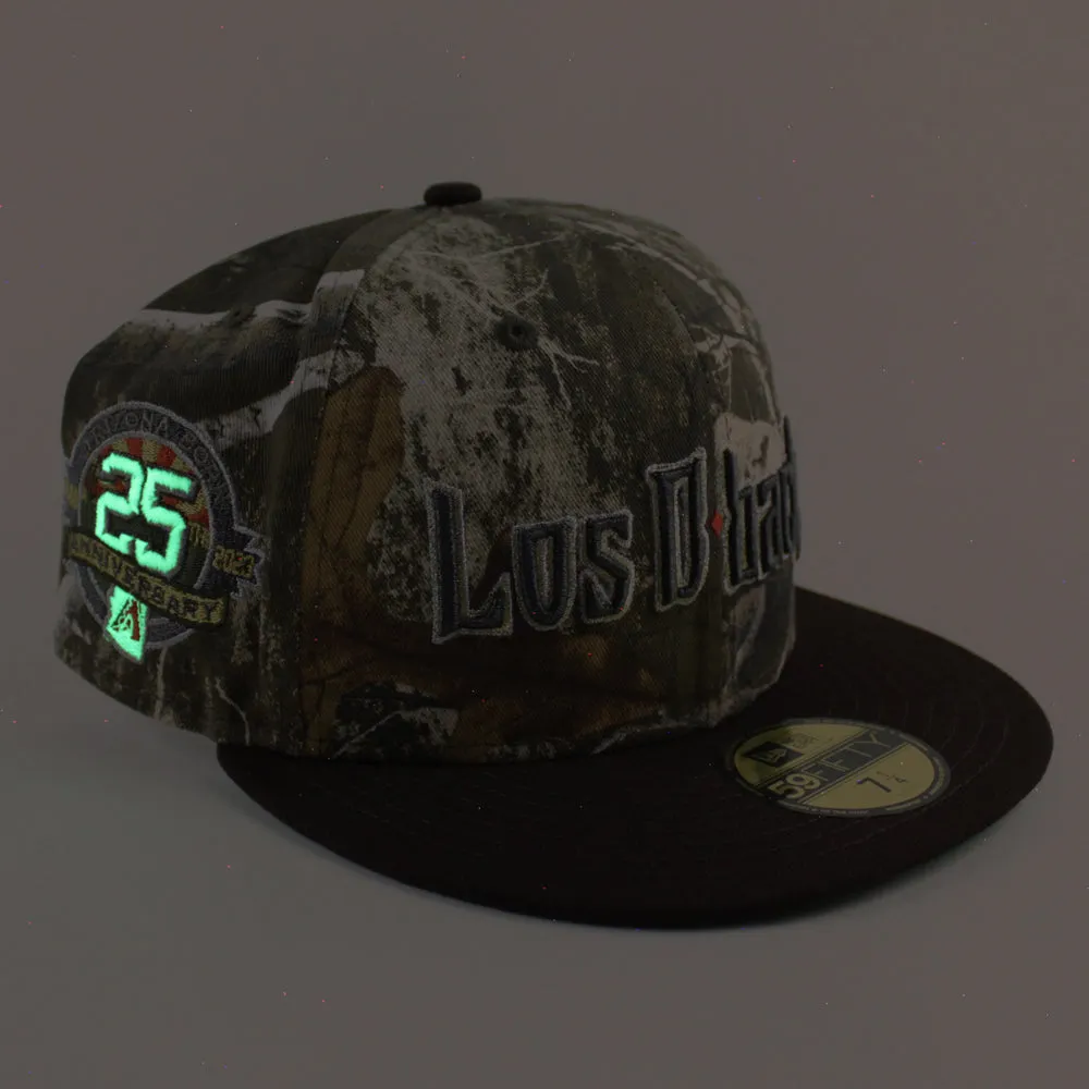 Arizona Diamondbacks (Los Diamondbacks) Arizona Born 25Th Anniversary New Era 59Fifty Fitted Hat (RealTree Camo BurntWood Green Under Brim)
