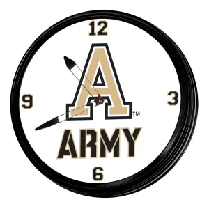 Army Black Knights: Retro Lighted Wall Clock