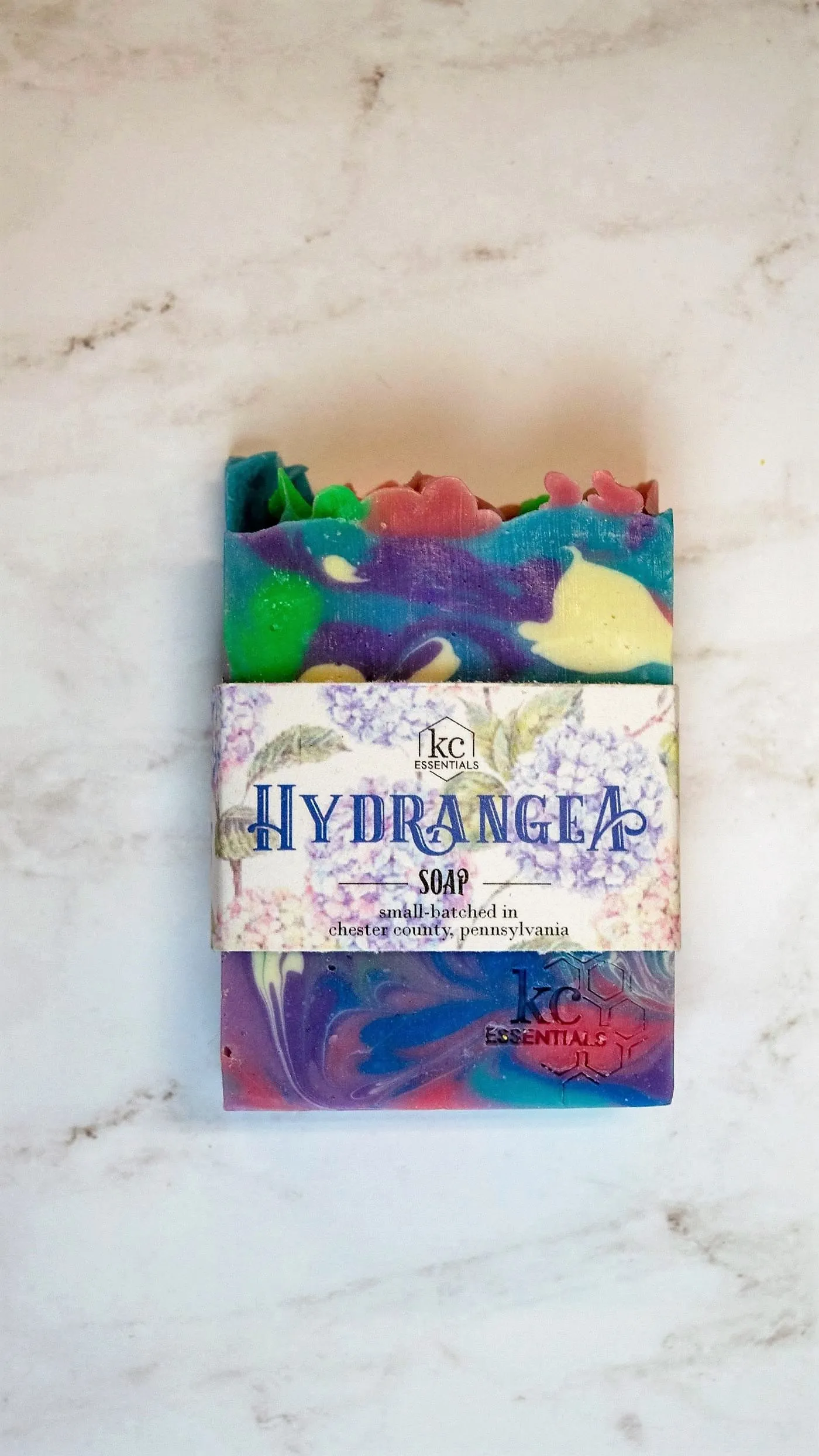 Artisan Made Vegan Bar Soap - Hydrangea