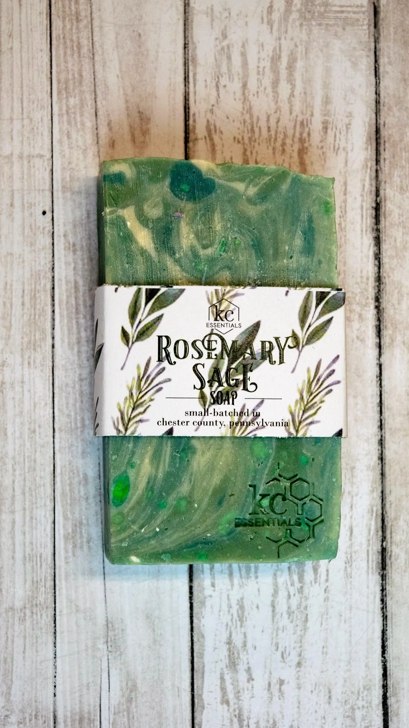 Artisan Made Vegan Bar Soap - Rosemary Sage